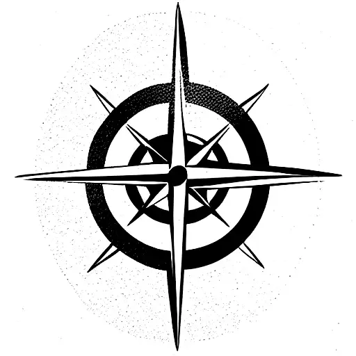 Compass With The World Above It