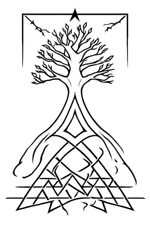 The Yggdrasil Tree And The Valknut