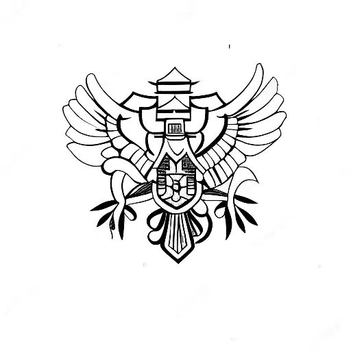 Mini Tattoo Representing Rhe Moldavian Culture