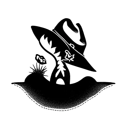 T-rex With Cowboy Hat