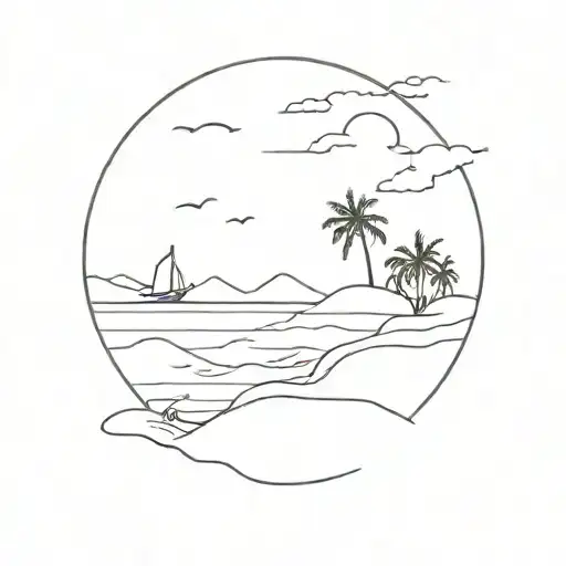 Westward Ho Beach Scene