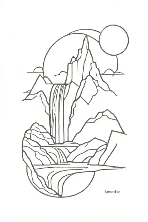 Waterfall Minimalist