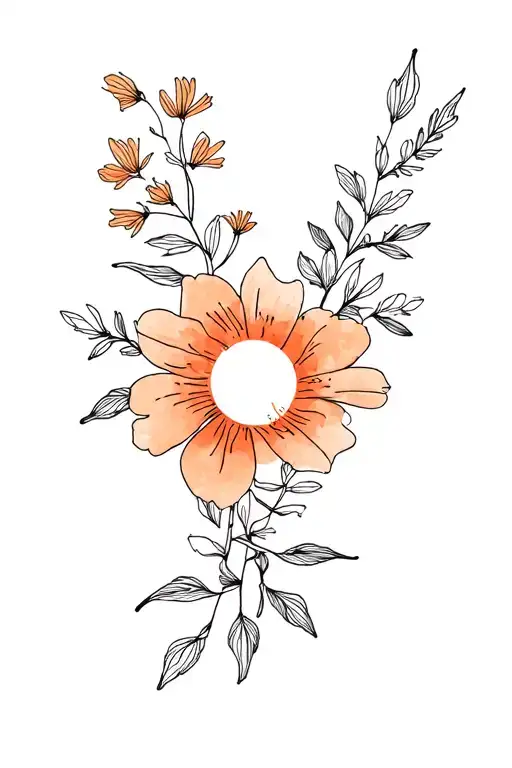 Sunset Nature Flowers