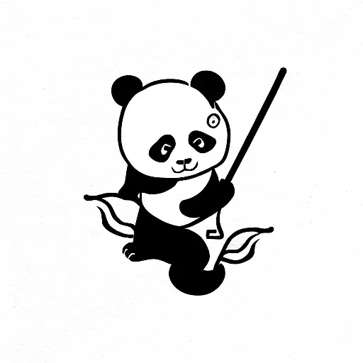 Panda Wearing Samurai Armour Holding Dragon Katana
