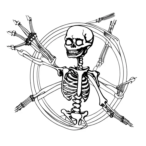 A Skeleton Wearing Jordans