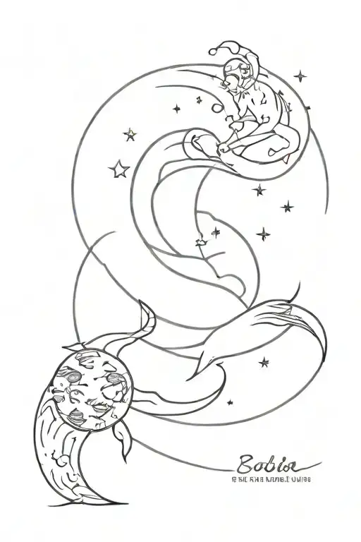 Moon And Cancer Zodiac Sign