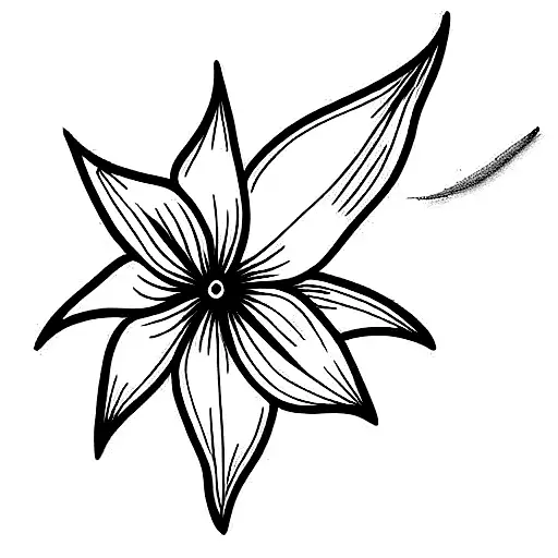 Sword With Spider Lilly Flower