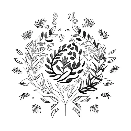 Laurel Wreath Twelve Leaves Medium Sizes
