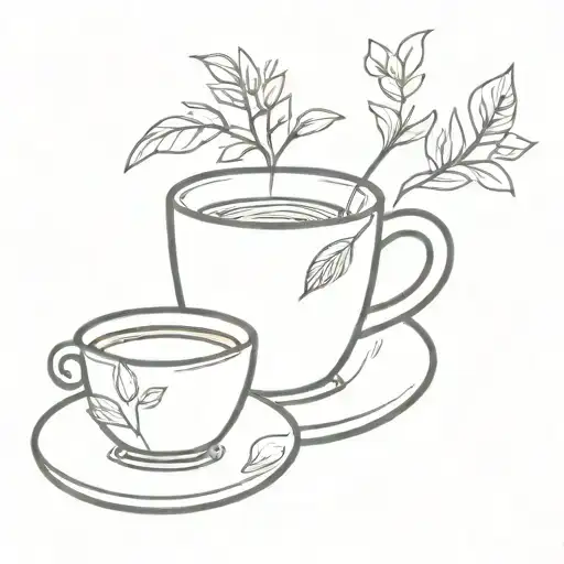 Book And Tea Cup With Honey