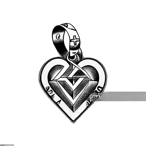 Christian Cross Heart