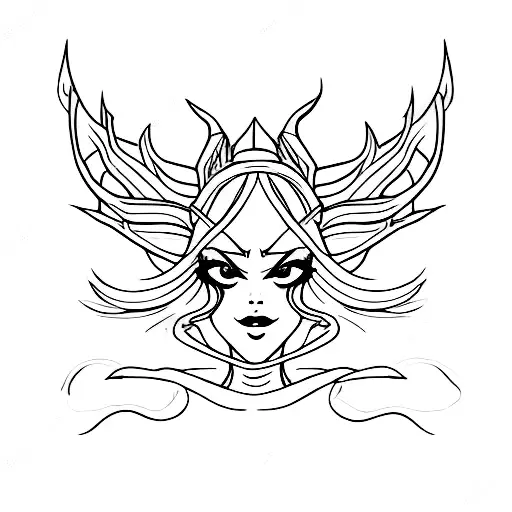 Demon Girl With Horns