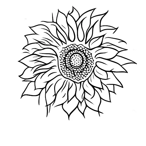 Minimalistic Sunflower