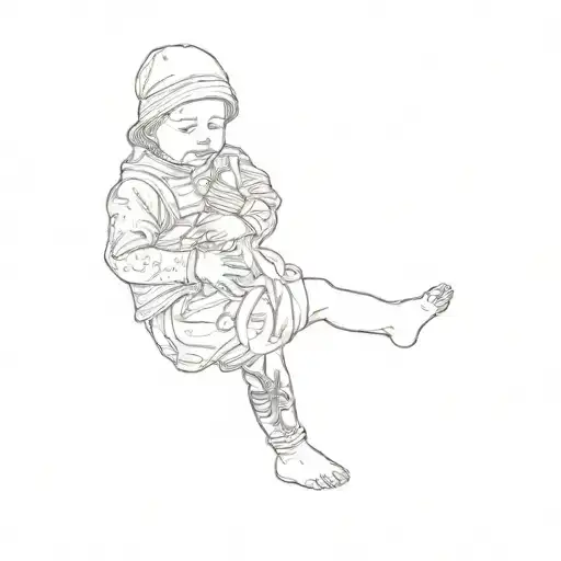 A Baby Wearing A Hat