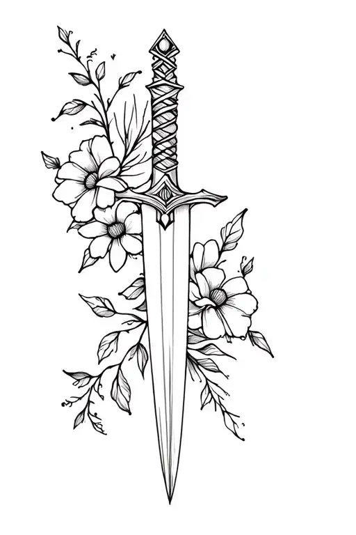 Sword And Flowers
