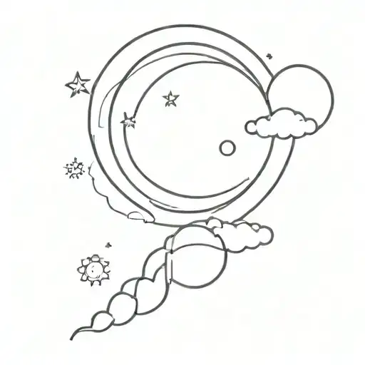 Look Up Into The Sky Find The Sun On A Clowdy Day