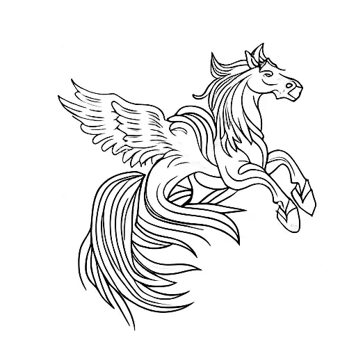 Pegasus And Fire