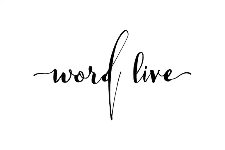 Word Live With A Point