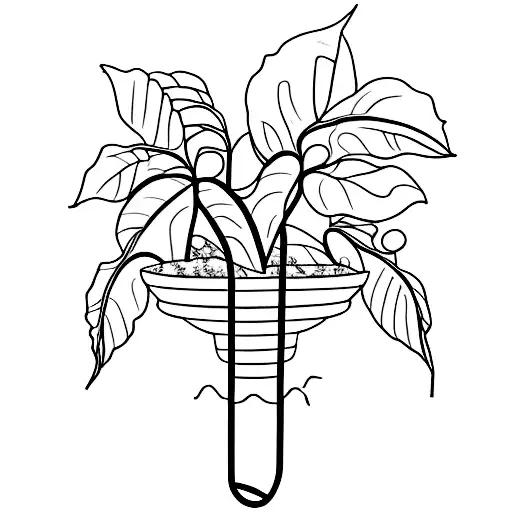 An Intricate Coffee Plant Intertwined With Famous Landmarks