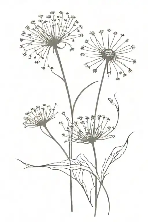 Dandelion And Daisy Flower