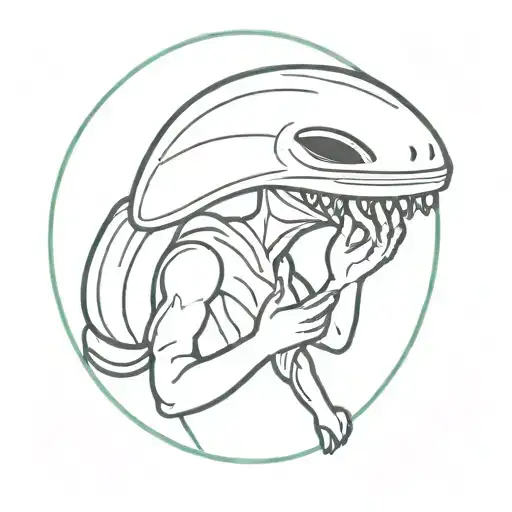 Alien Holding Water Melon