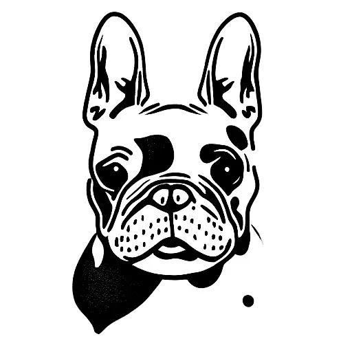 French Bulldog With Cow Pattern