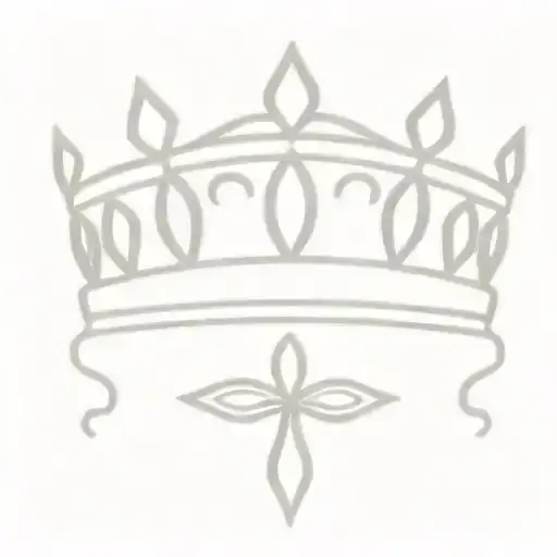 Princess Crown With Ekj Incorporated Within