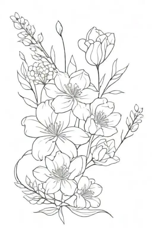 Birth Flower Bouquet