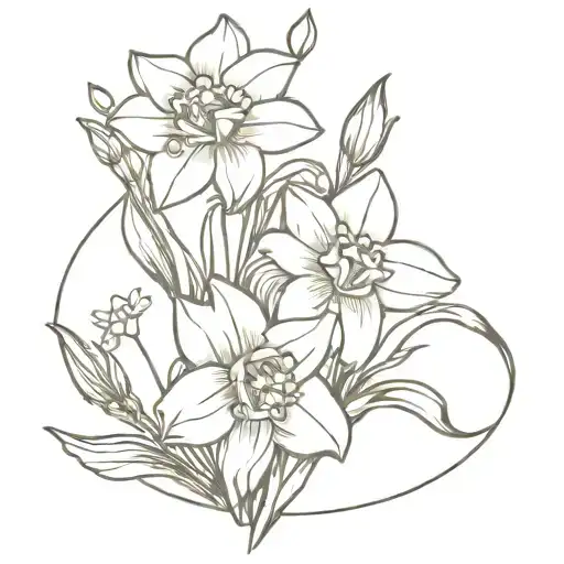 Narcissus And Lily Of The Valley Flower