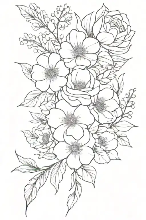 Birth Flower Bouquet