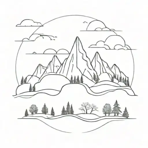 Line Landscape Romance