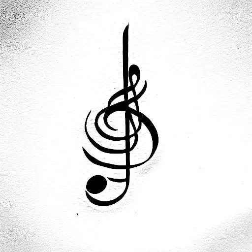 Music Notes In The Form Of A Star