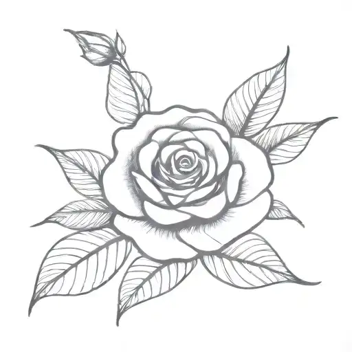 Rose Intertwined Hearts One Heart