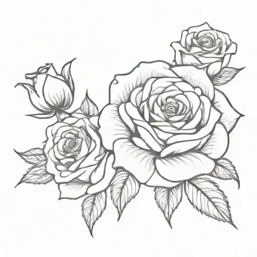 Rose Wrapped Length Wise