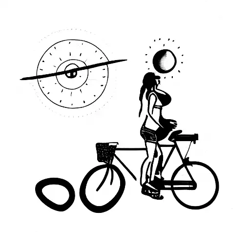 Me And My Pregnant Wife Cycling