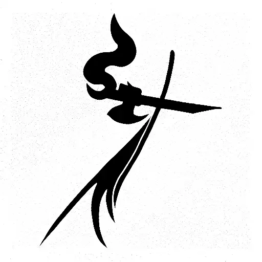 Phoenix Carrying A Katana