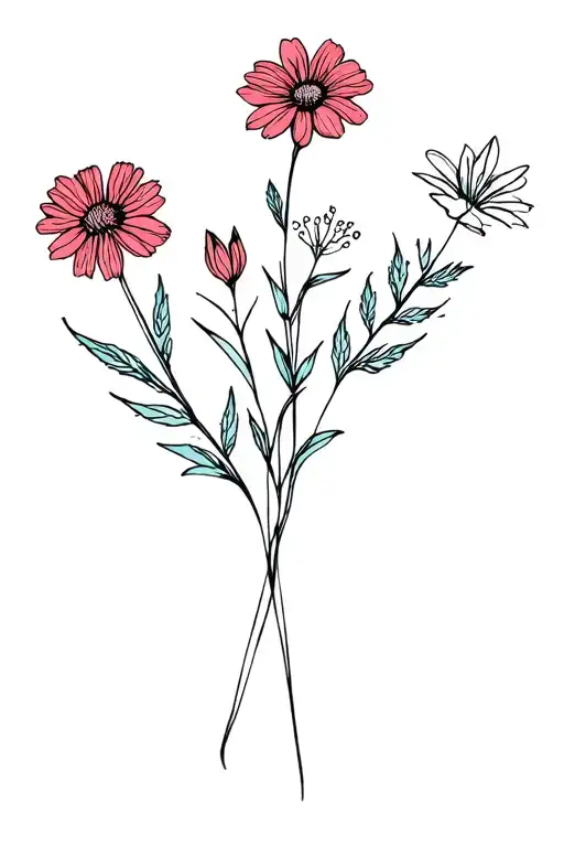 Western Feminine With Wild Flowers