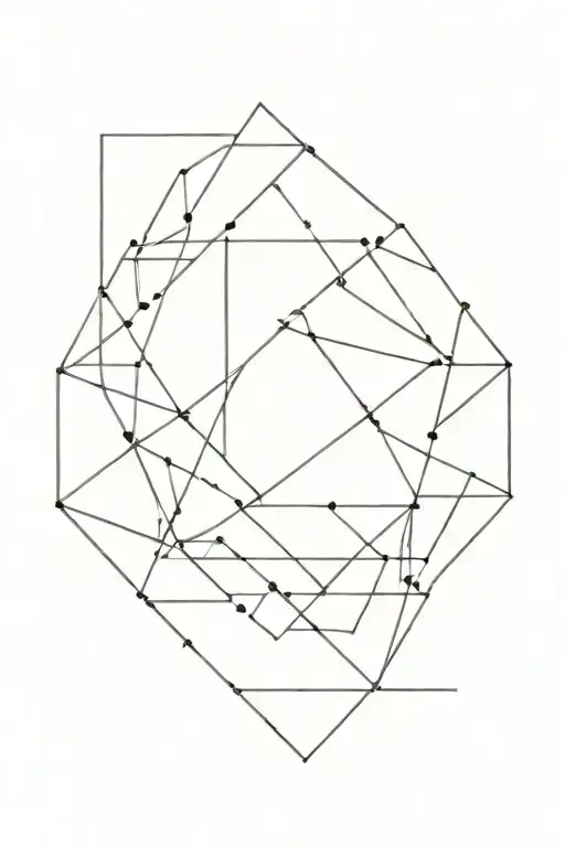 An Abstract Geometric Design Symbolizing The Complexity Of Life's Journey