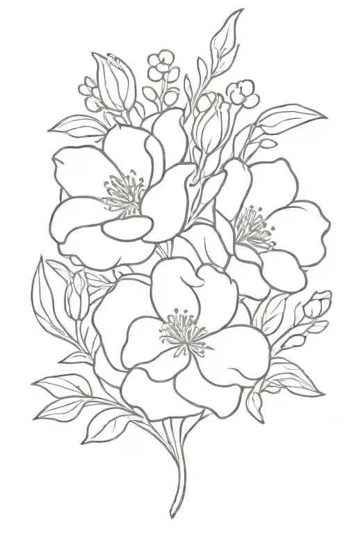 Mom And Son May And July Birth Flower Bouquet