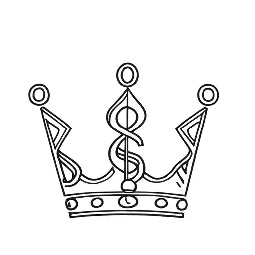 Crown Made Of Money Symbols