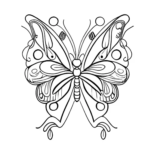 Butterfly With A Hummingbird