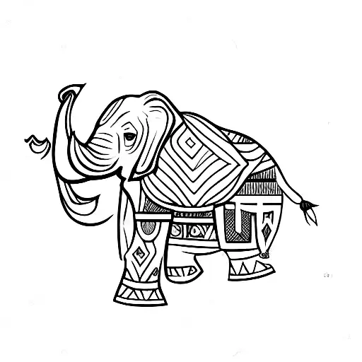Elephant Tribal Majestic