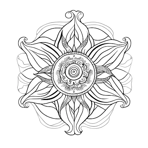 Flower Moon Sun Sea Star