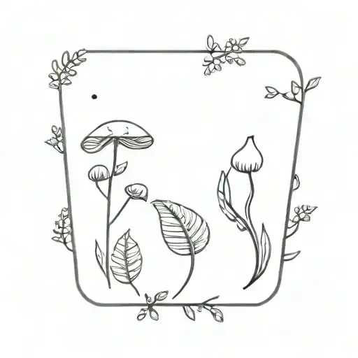 Hidden Semi Colon Ferns Mushrooms