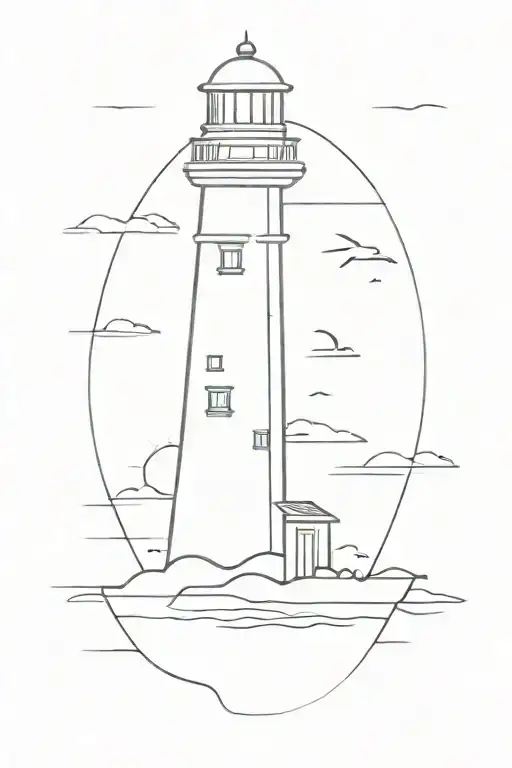 Lighthouse Guiding Ships