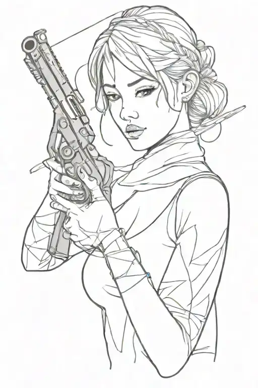 Girl And Gun Wrapped