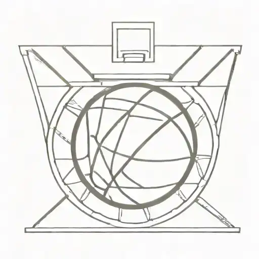 Basketball Basket With Date