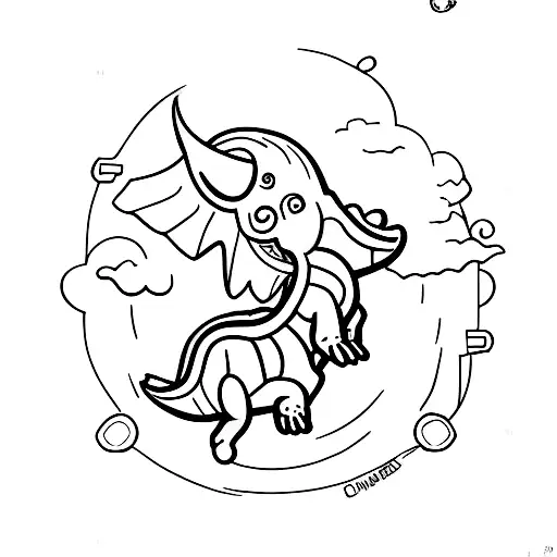 Sleeping Baby Triceratops