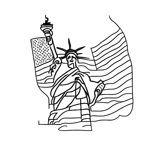 New York State In A Line