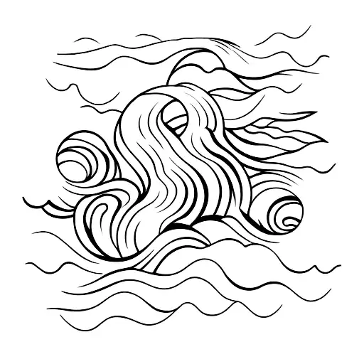 Ocean Wave As 2 Lines
