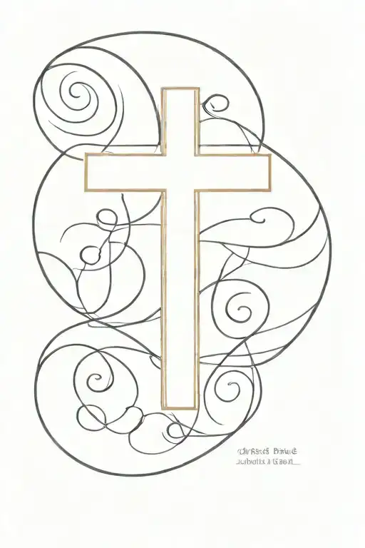 Cross With Bible Qoute